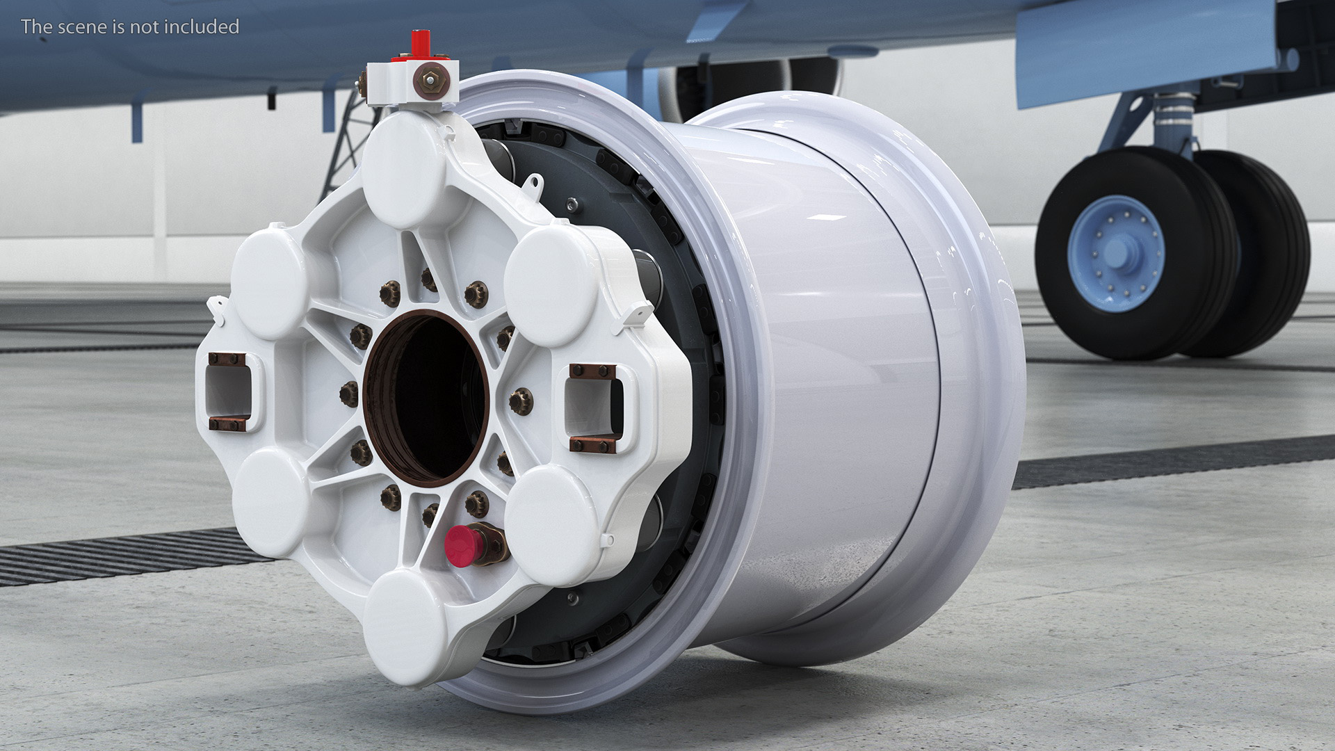 3D model Boeing 737 Aircraft Wheel Rim Disk with Brake