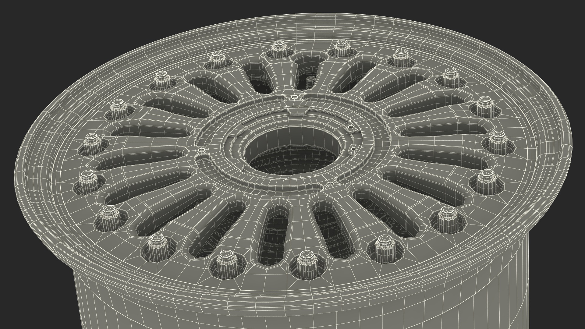 3D model Boeing 737 Aircraft Wheel Rim Disk with Brake