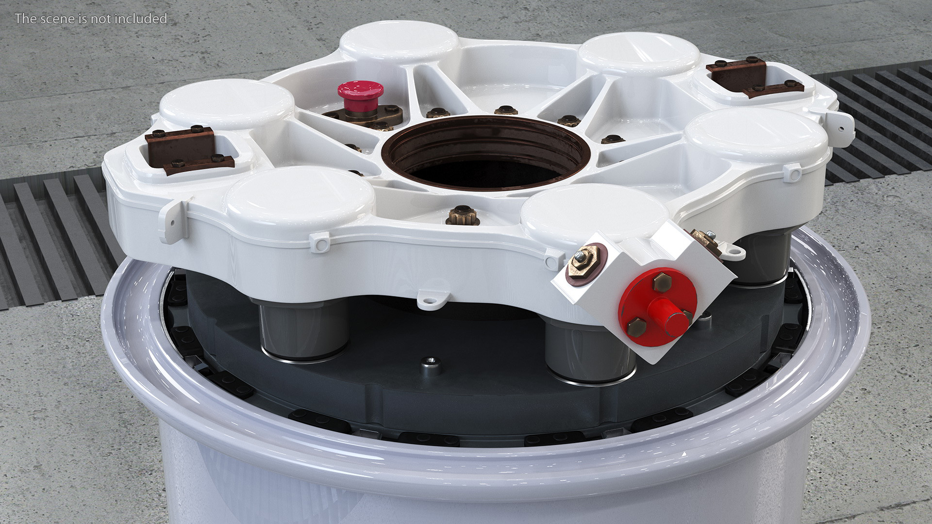3D model Boeing 737 Aircraft Wheel Rim Disk with Brake