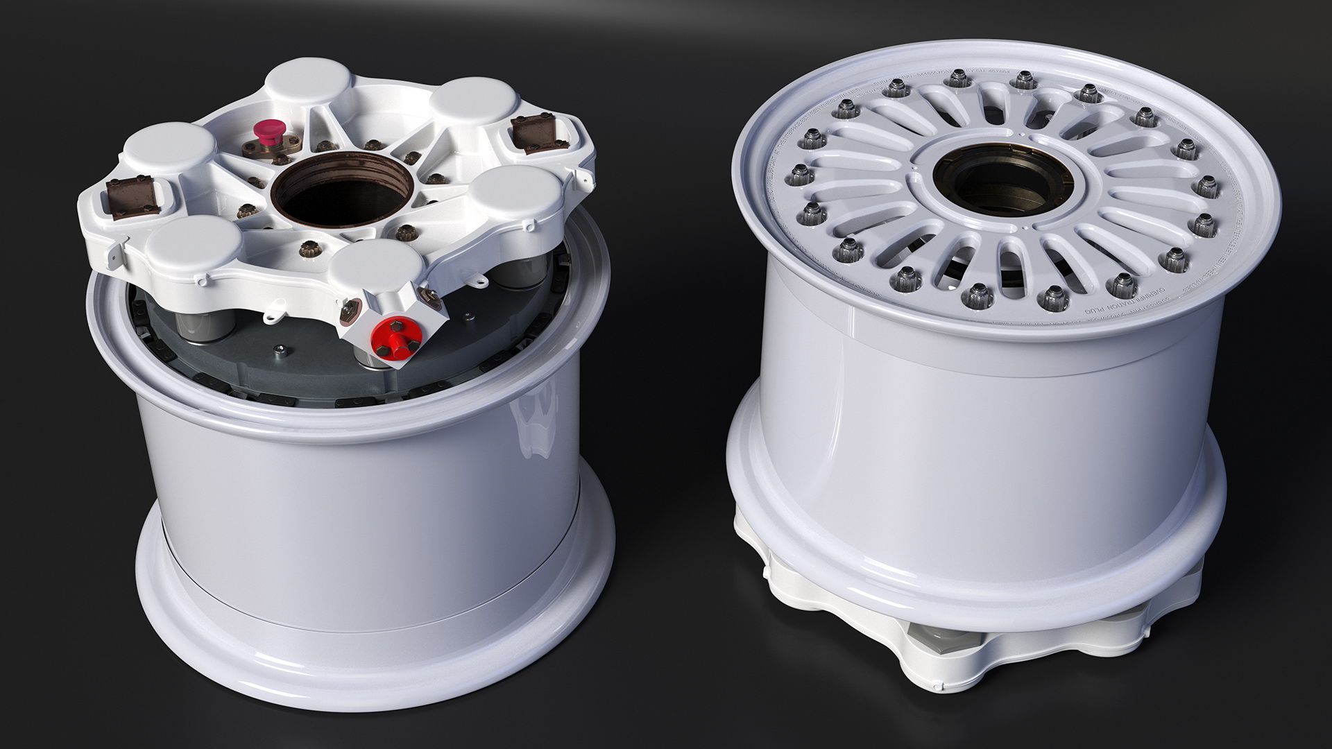 3D model Boeing 737 Aircraft Wheel Rim Disk with Brake