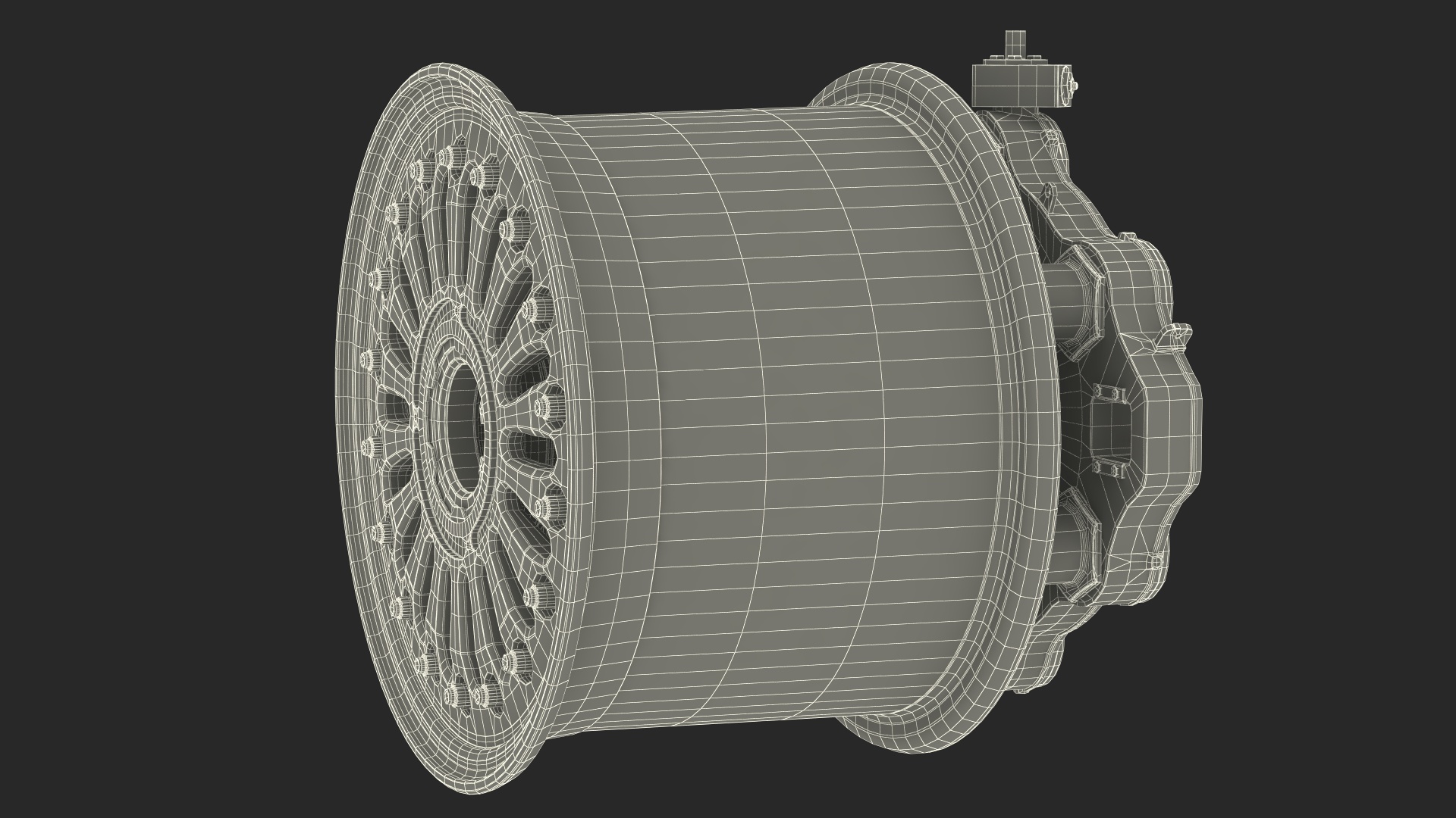 3D model Boeing 737 Aircraft Wheel Rim Disk with Brake
