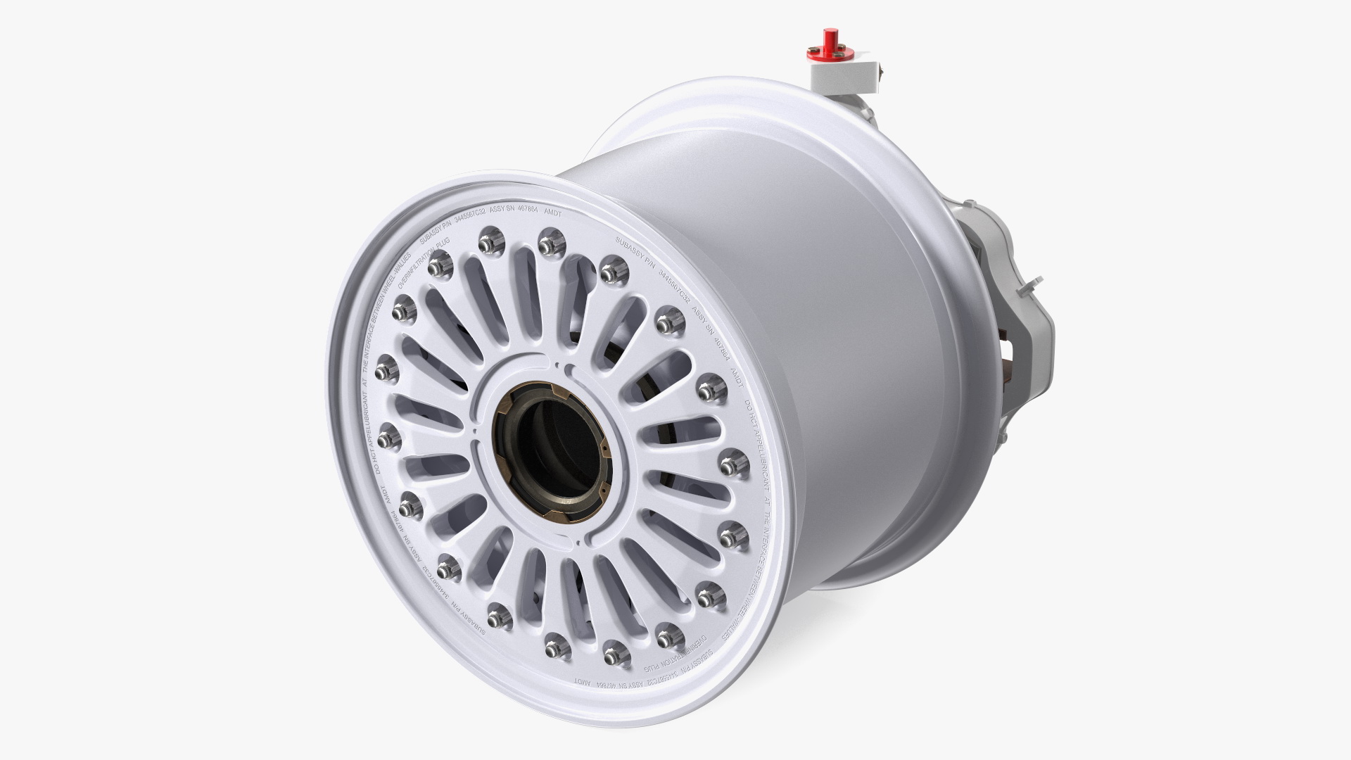 3D model Boeing 737 Aircraft Wheel Rim Disk with Brake