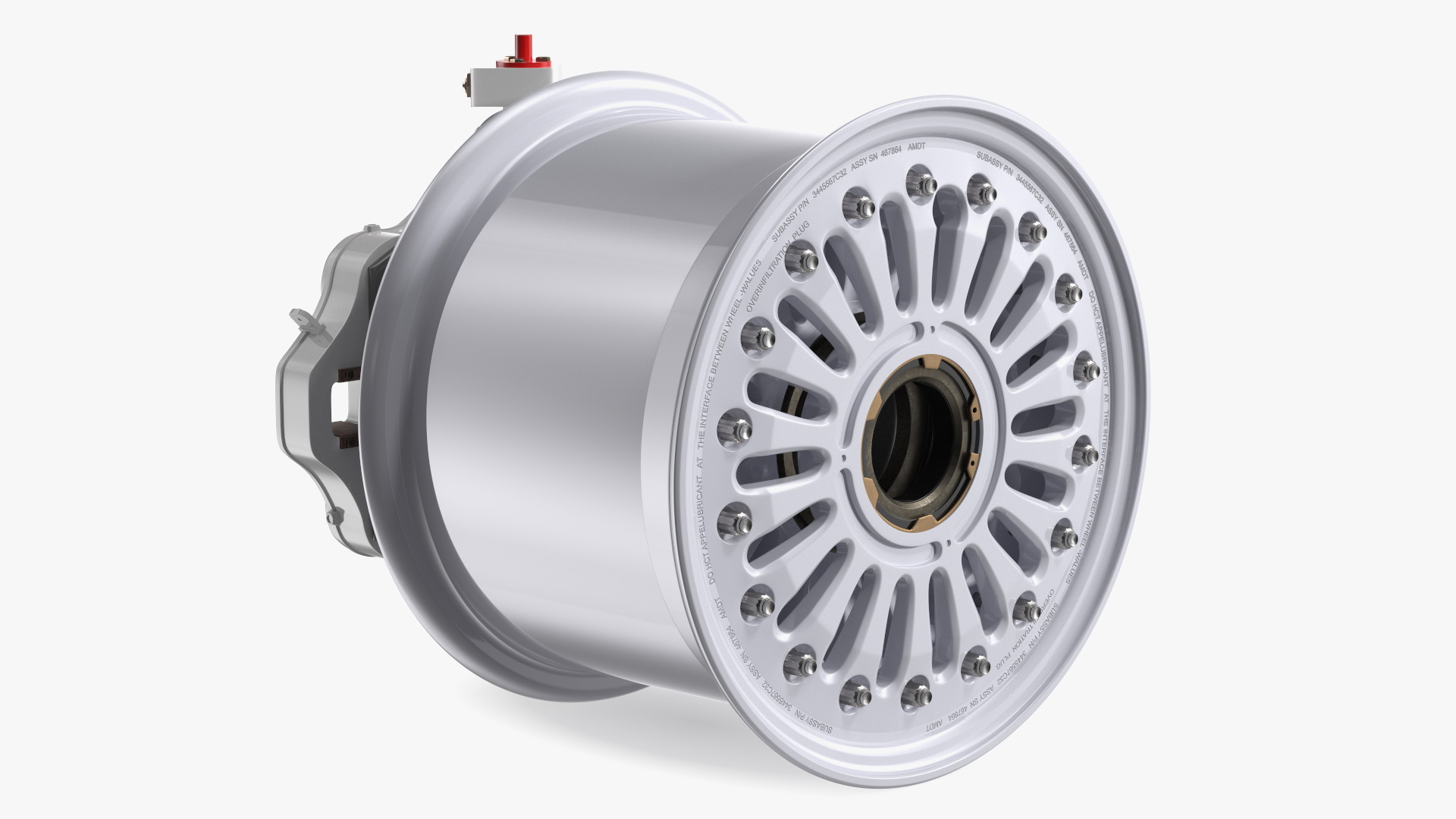 3D model Boeing 737 Aircraft Wheel Rim Disk with Brake