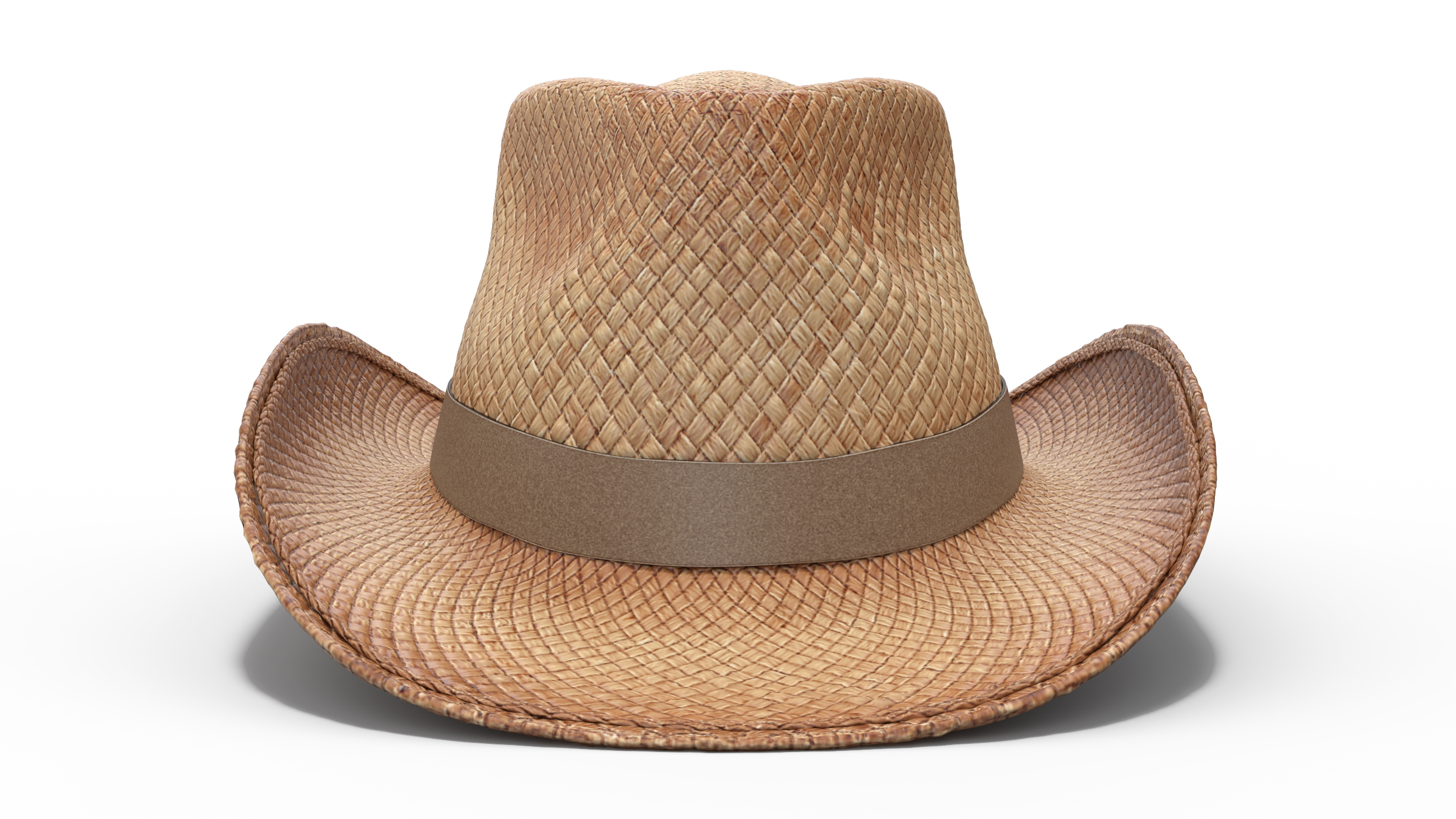 Straw Cowboy Western Hat 3D model