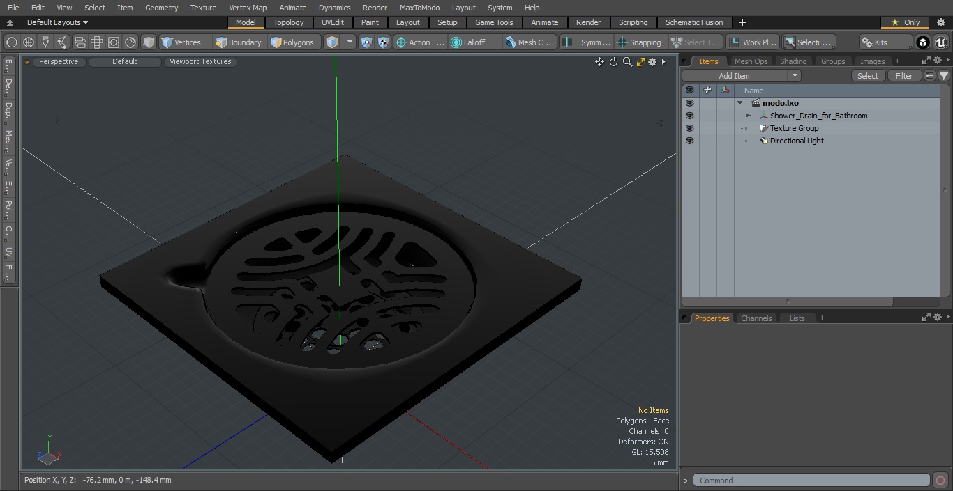 3D model Shower Drain for Bathroom