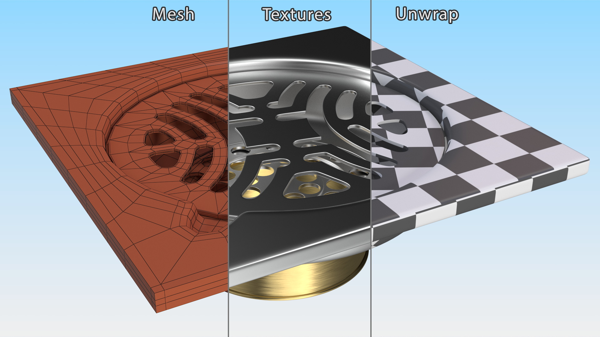 3D model Shower Drain for Bathroom