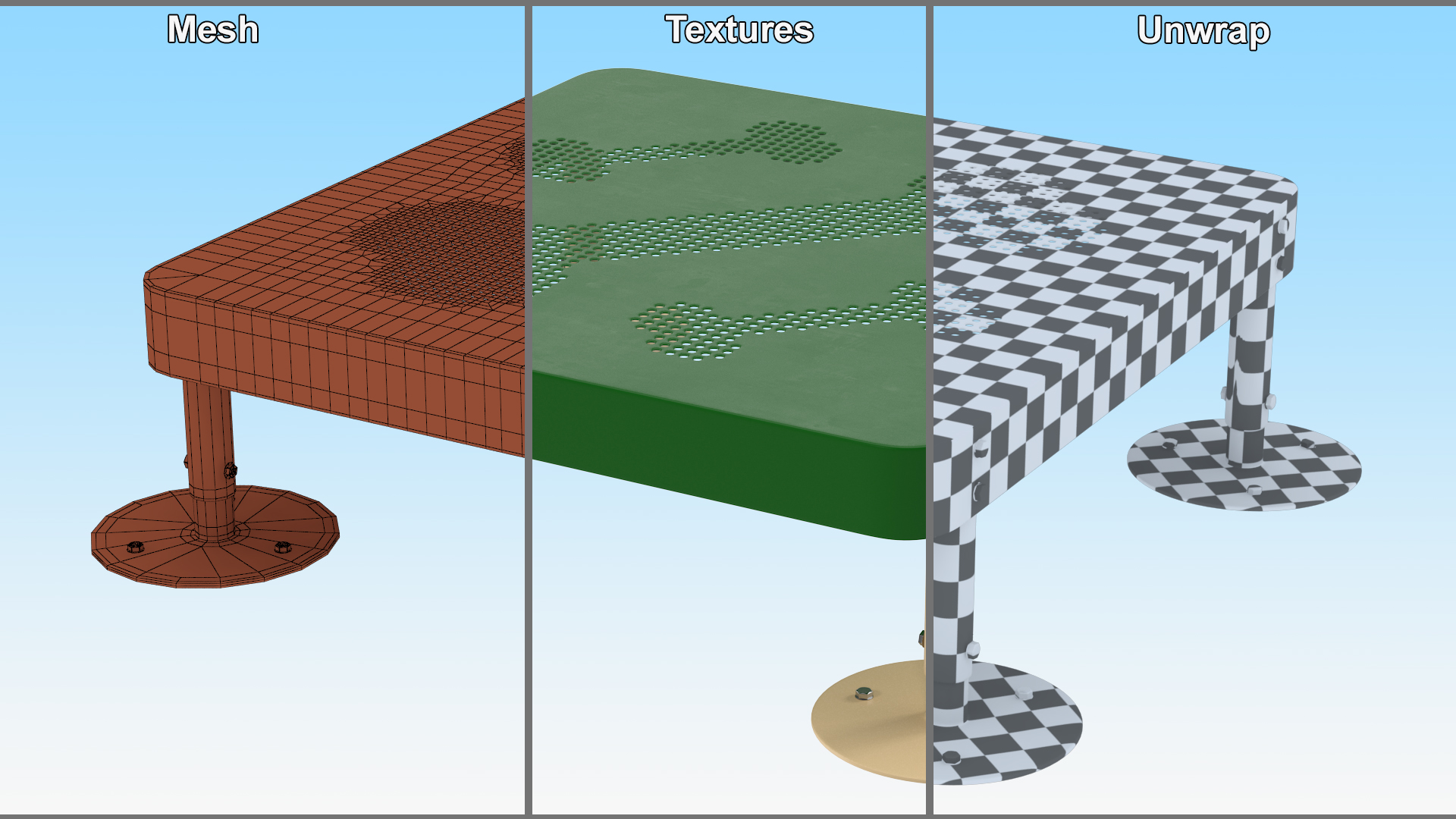 Dog Training Area Equipment Set Green 3D