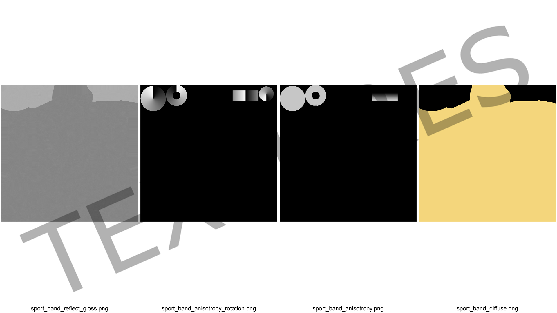 Sport Yellow Band 3D