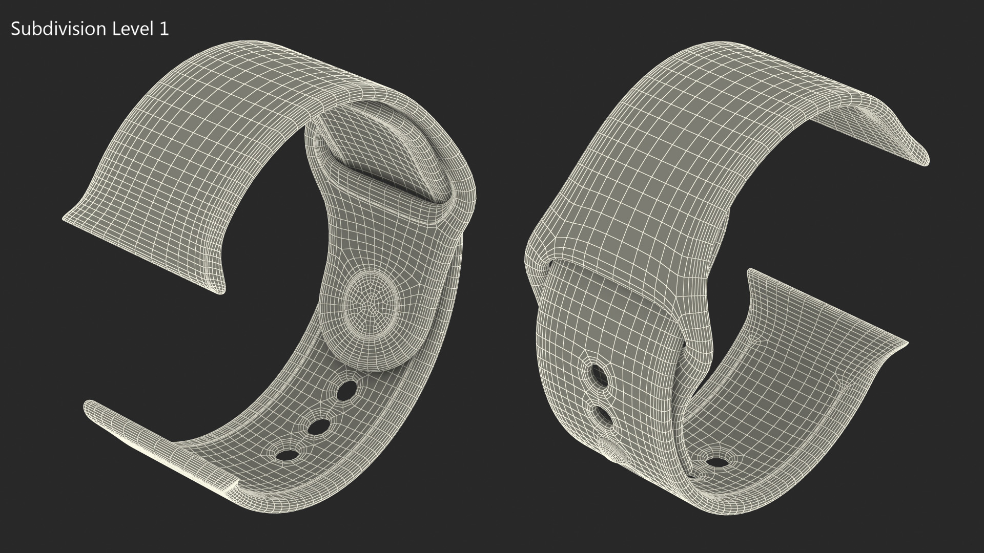 Sport Yellow Band 3D