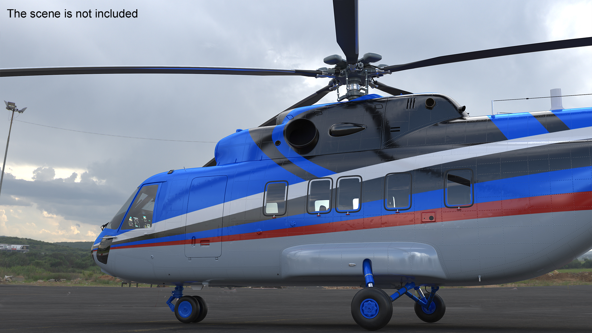 Interethnic Helicopter MI-171 A3 Blue 3D