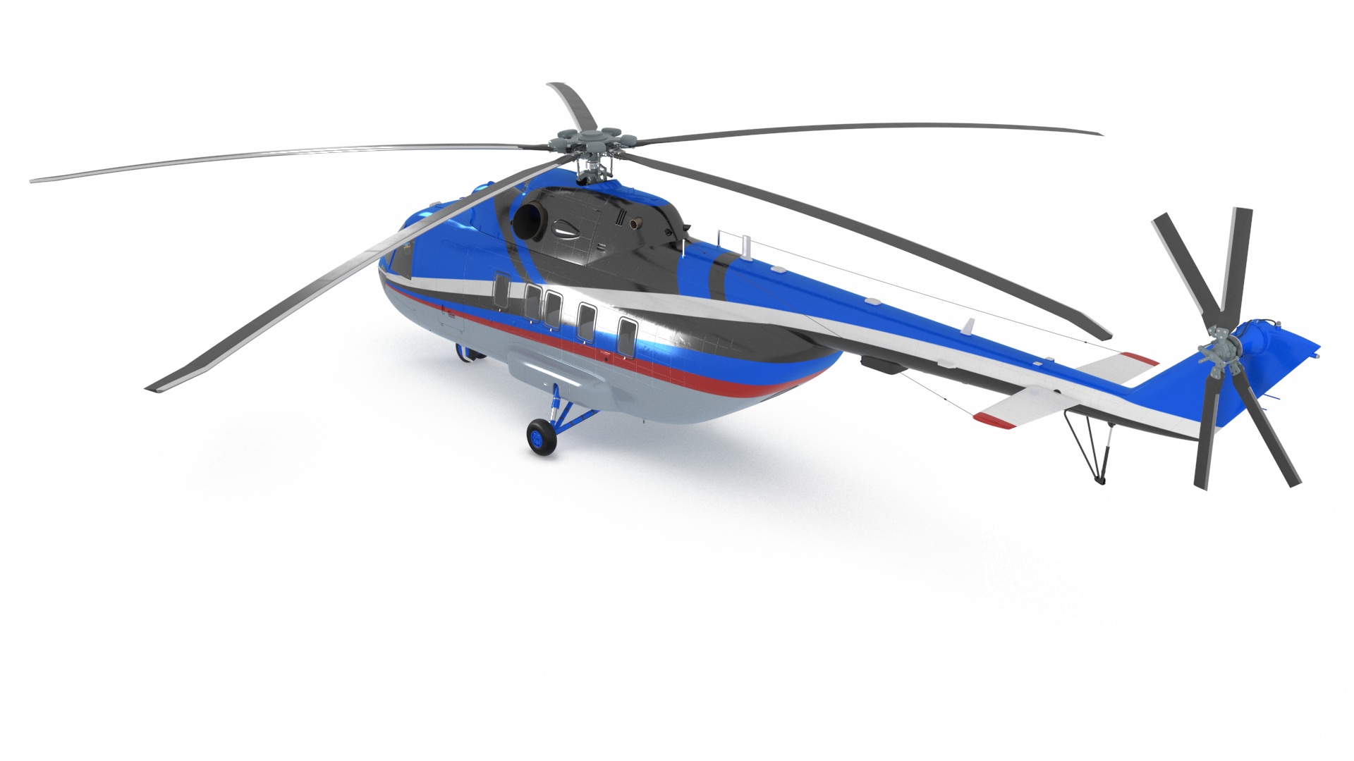 Interethnic Helicopter MI-171 A3 Blue 3D