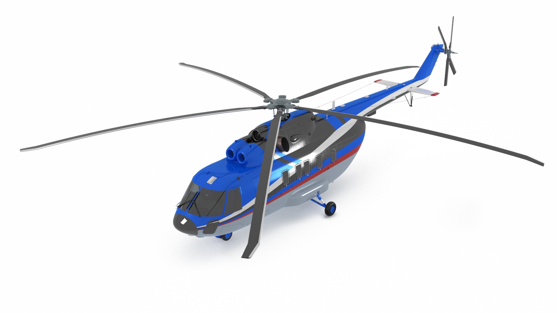 Interethnic Helicopter MI-171 A3 Blue 3D