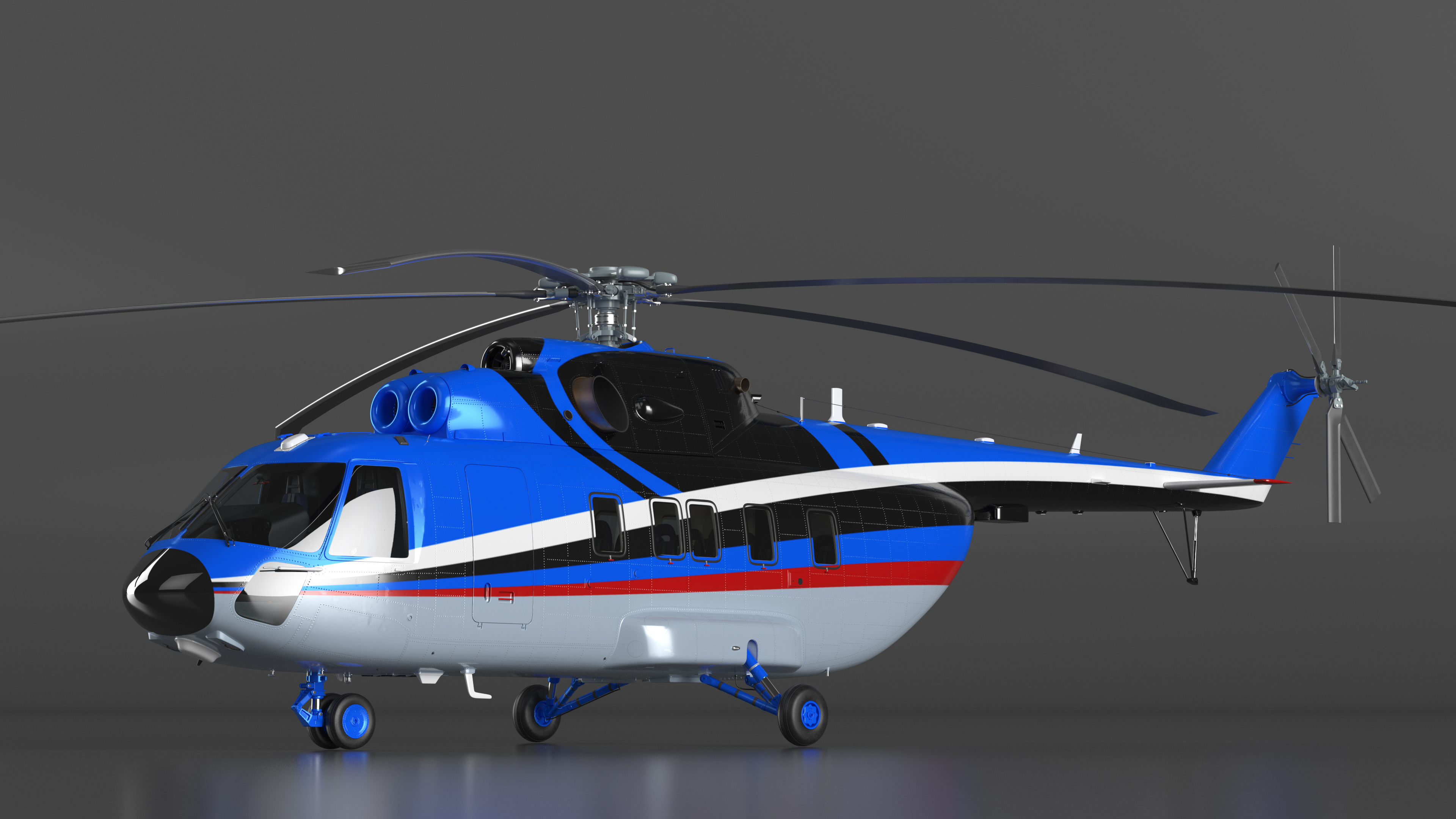 Interethnic Helicopter MI-171 A3 Blue 3D