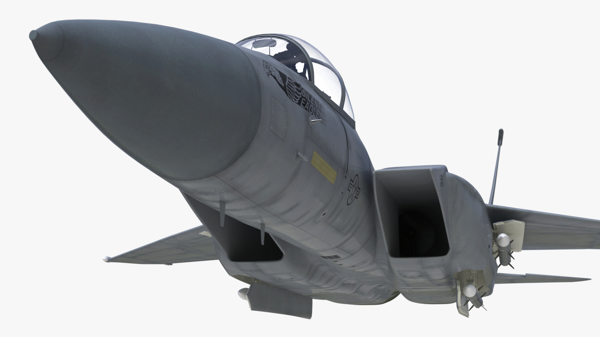 3D F-15 Silent Eagle in Flight Battle Position model