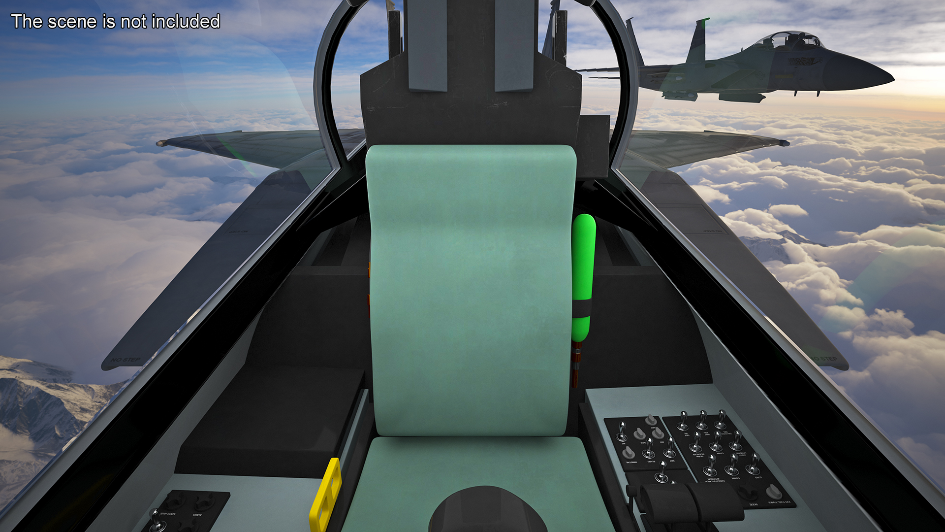 3D F-15 Silent Eagle in Flight Battle Position model