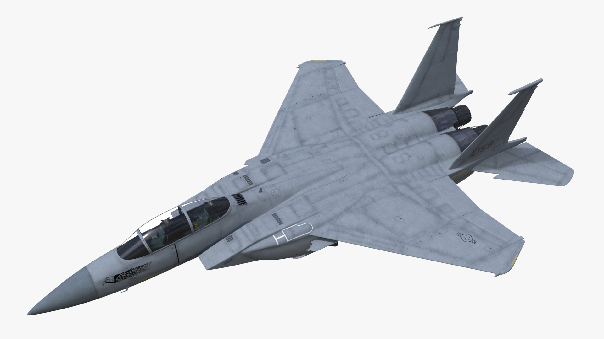 3D F-15 Silent Eagle in Flight Battle Position model