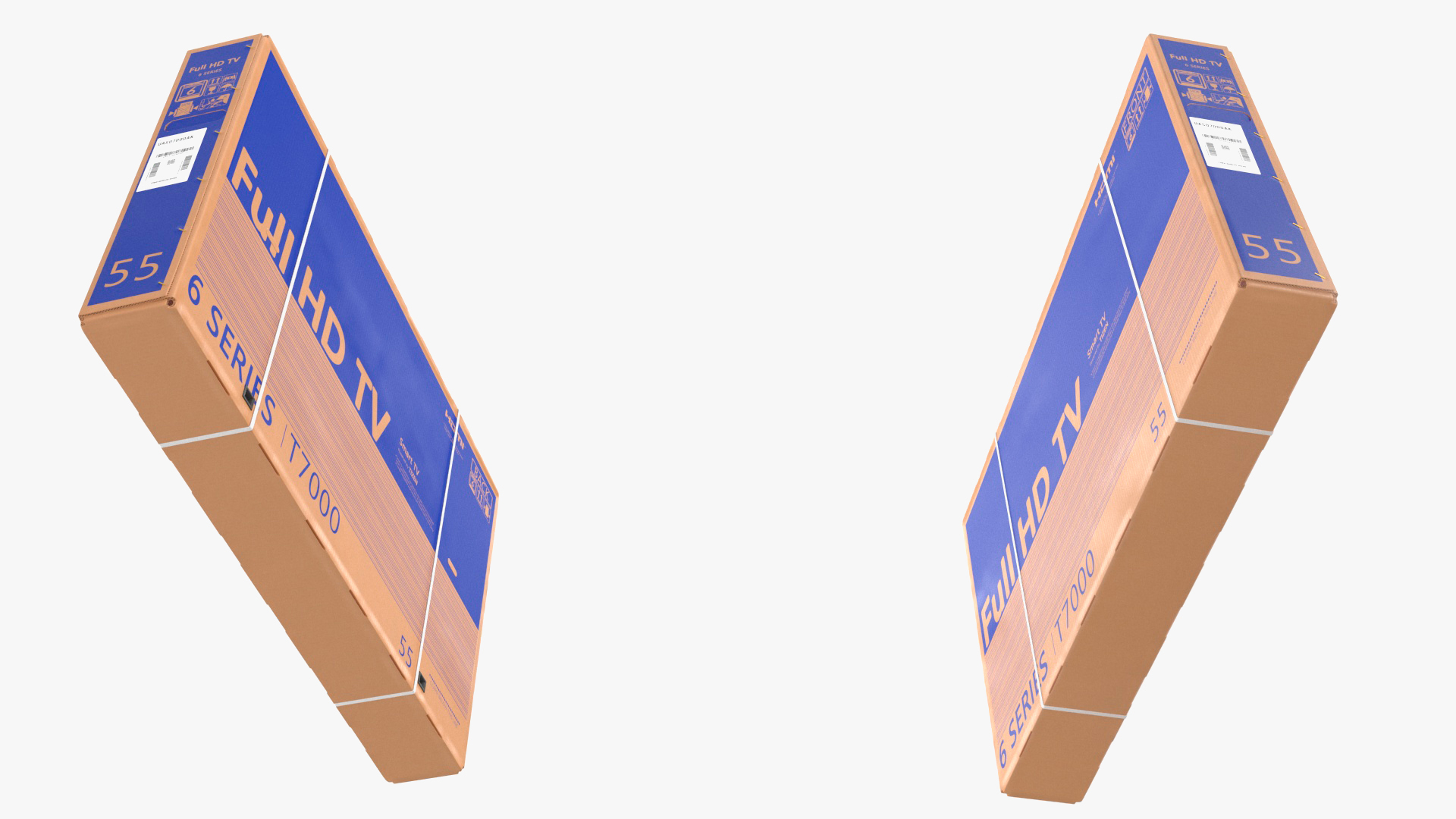 3D 55 Inch TV Packaging Carton Box