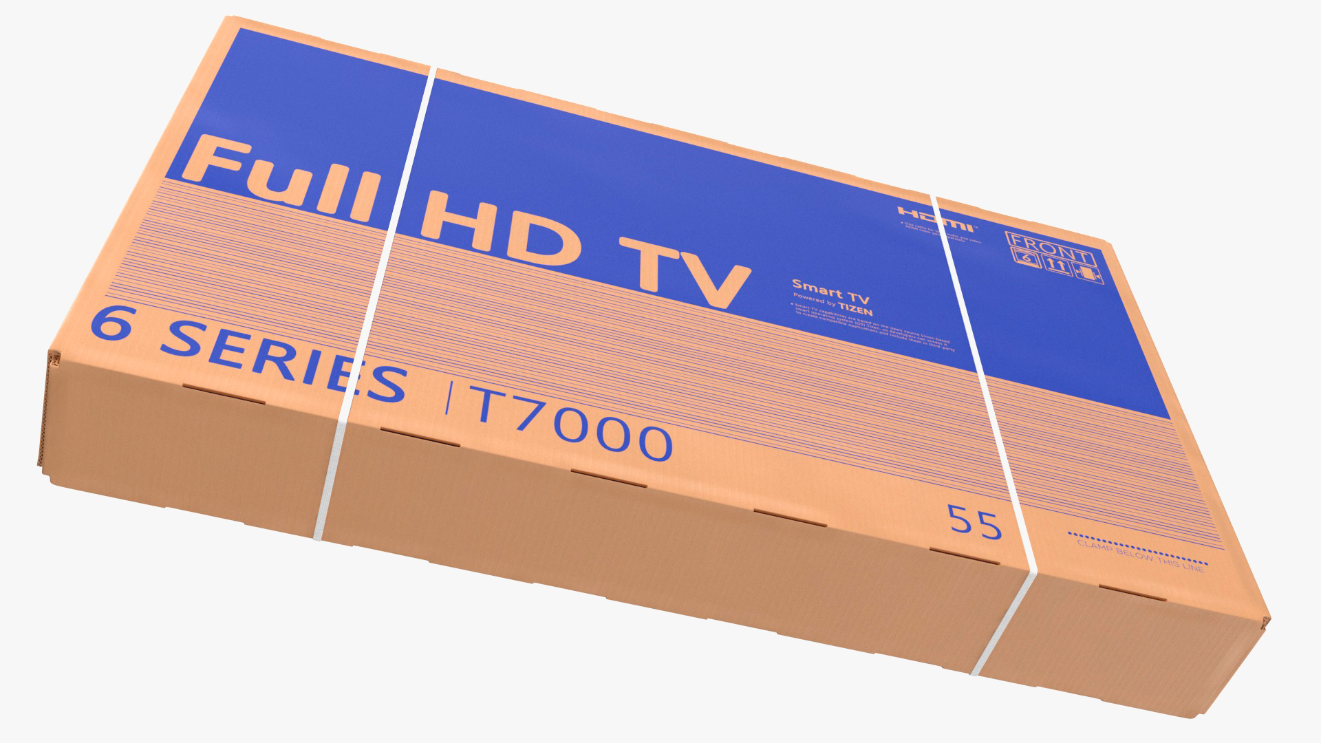 3D 55 Inch TV Packaging Carton Box