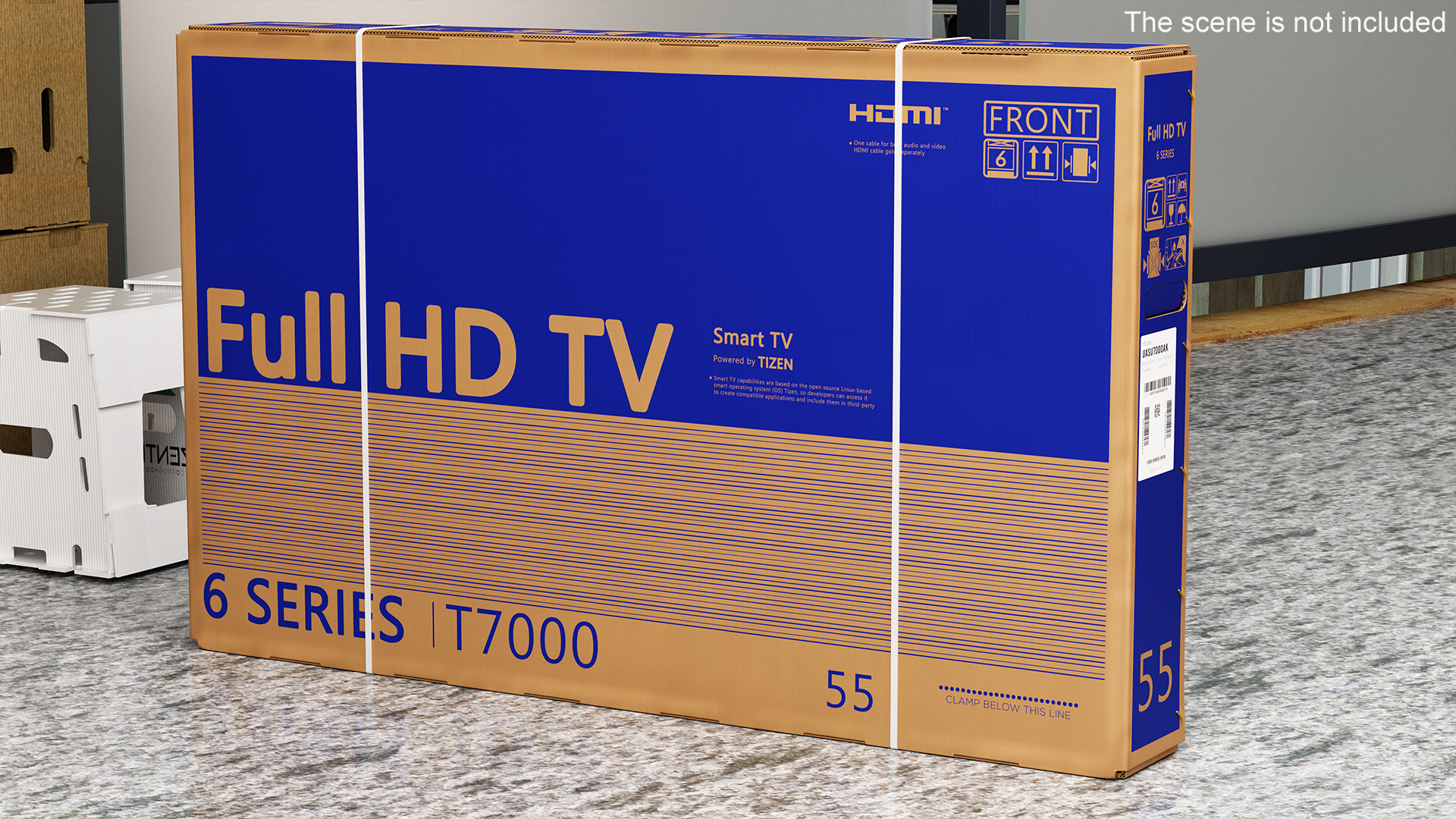 3D 55 Inch TV Packaging Carton Box