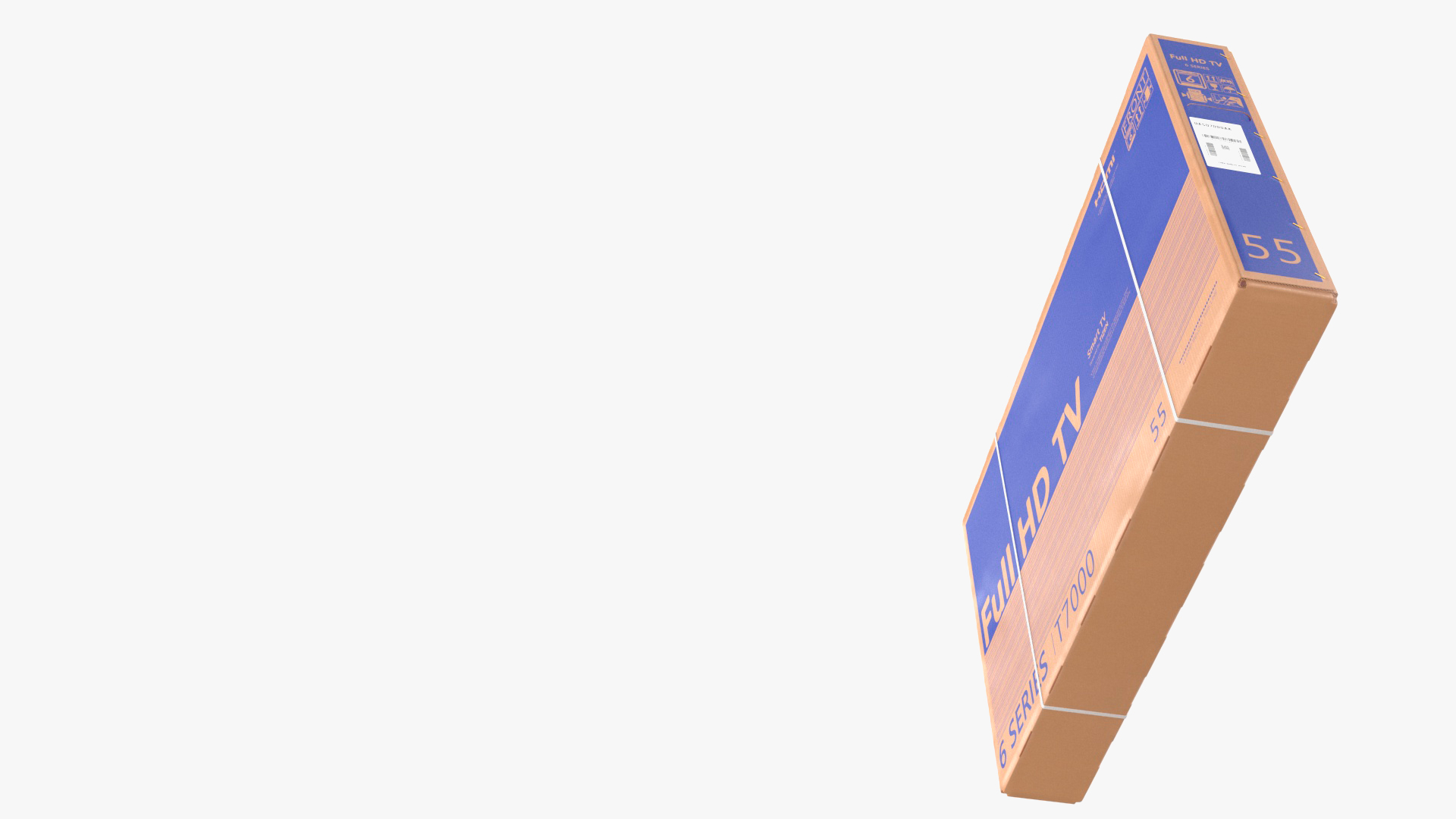 3D 55 Inch TV Packaging Carton Box