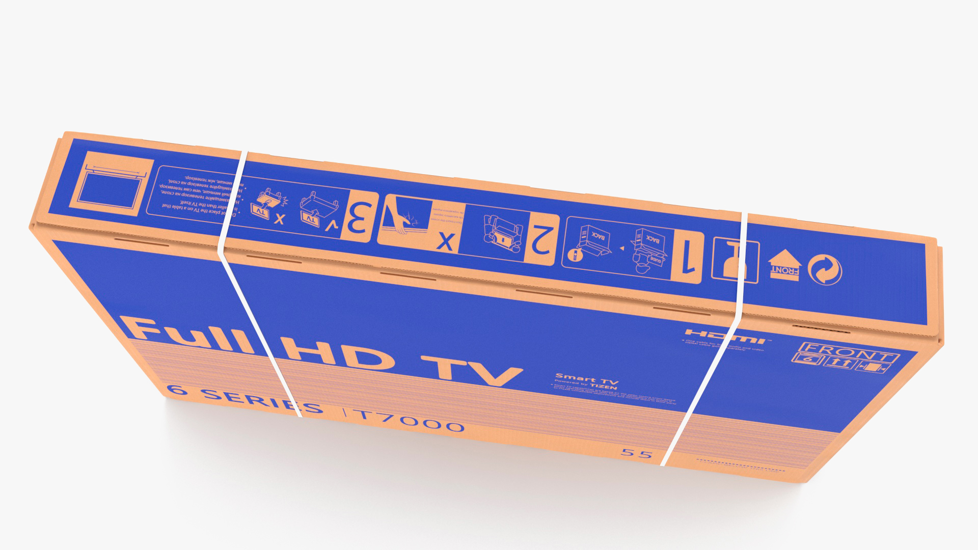 3D 55 Inch TV Packaging Carton Box