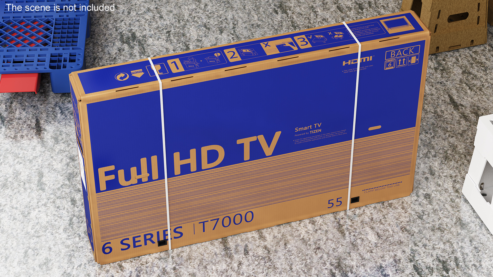 3D 55 Inch TV Packaging Carton Box