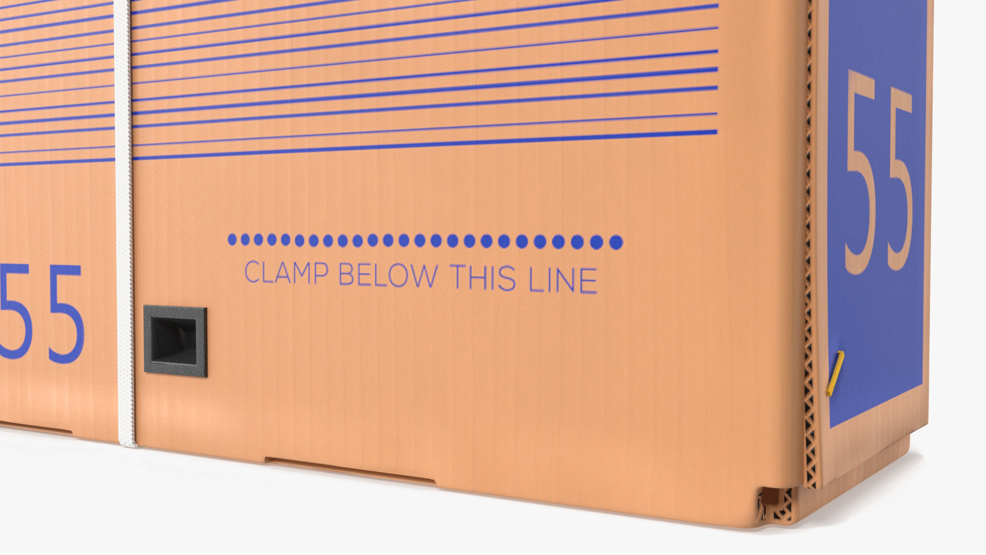 3D 55 Inch TV Packaging Carton Box