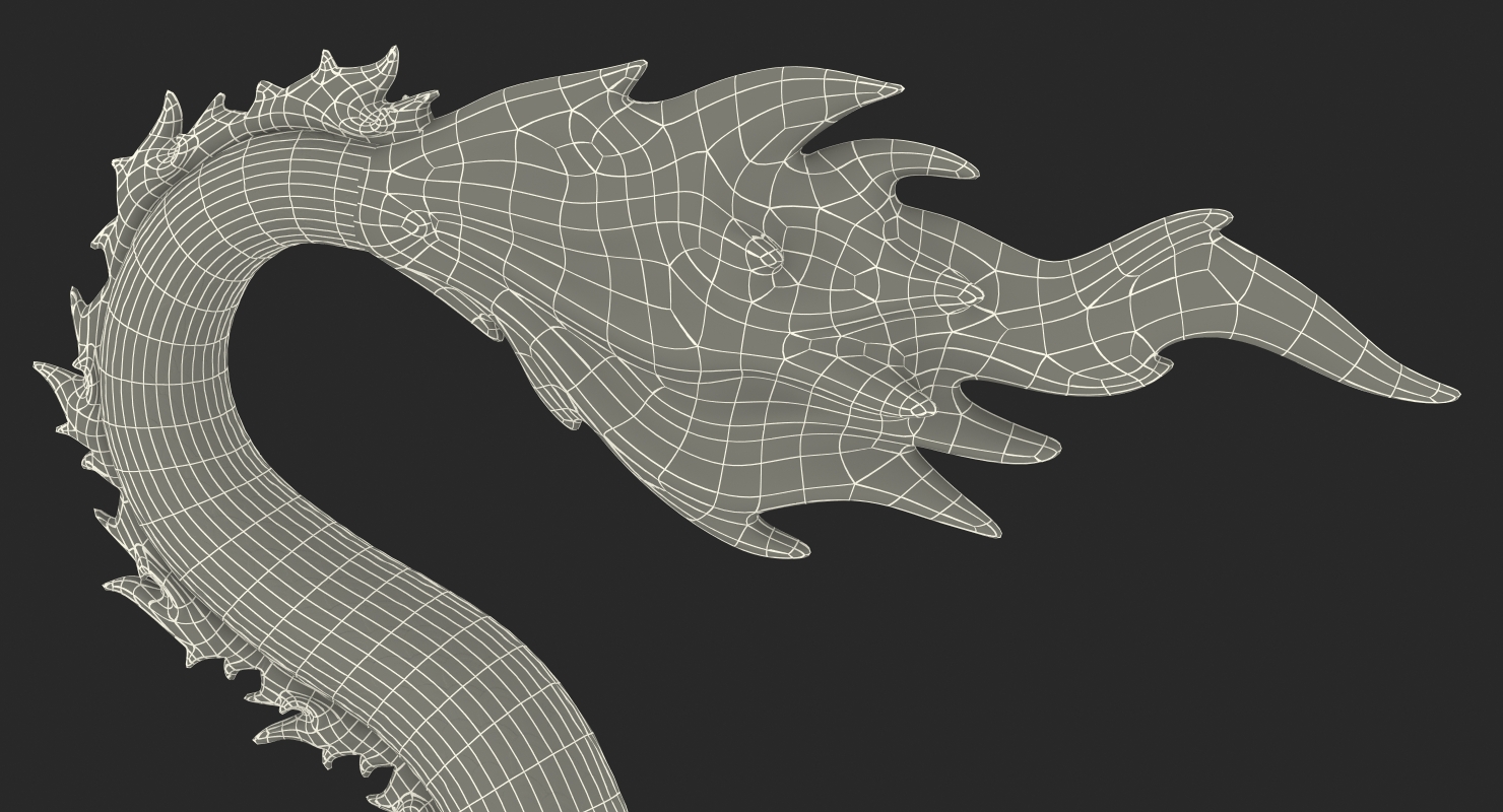 3D Golden Chinese Dragon