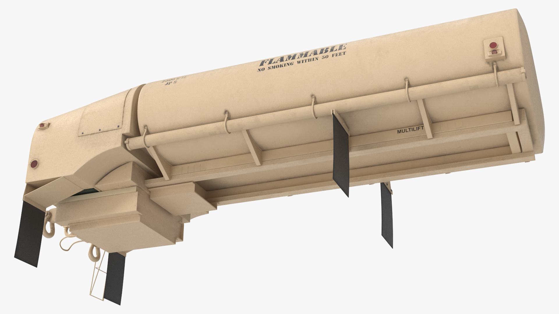 Military Fuel Tank Trailer Module with Pump Unit Desert Rigged - view 6