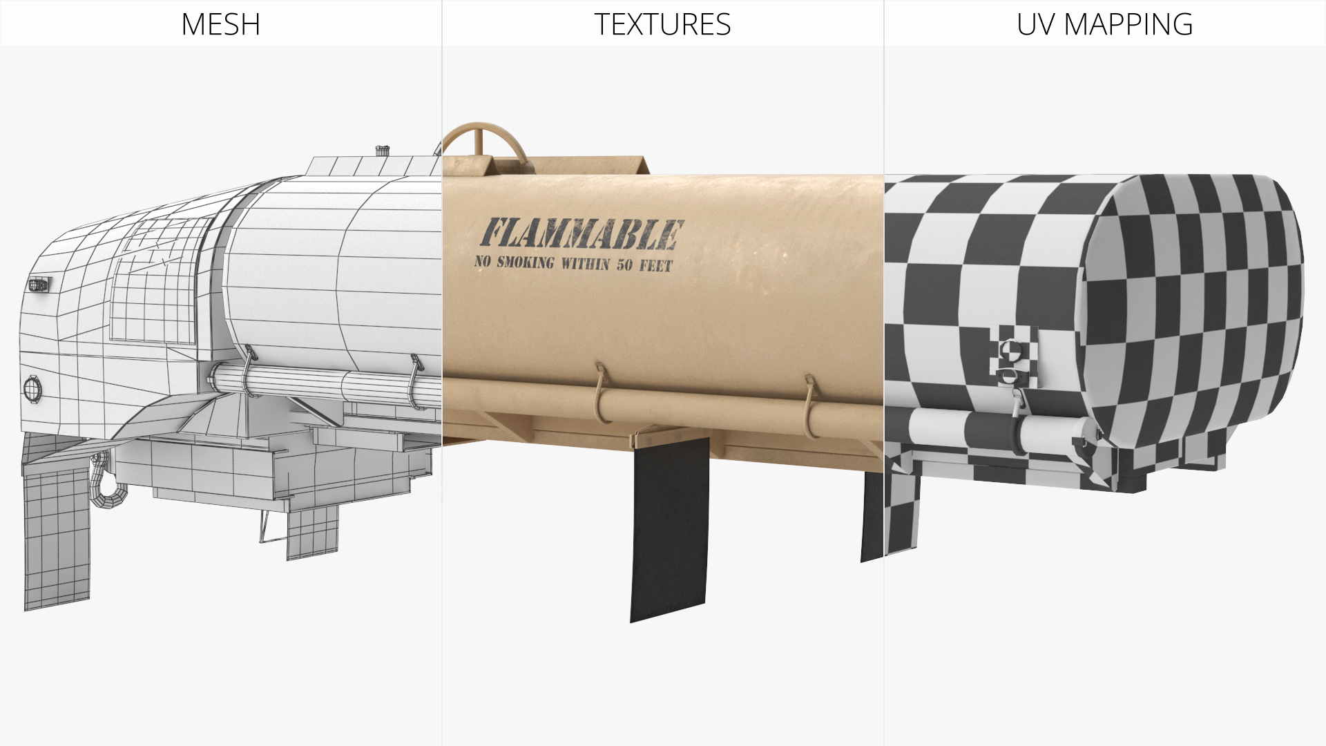 Military Fuel Tank Trailer Module with Pump Unit Desert Rigged - view 11