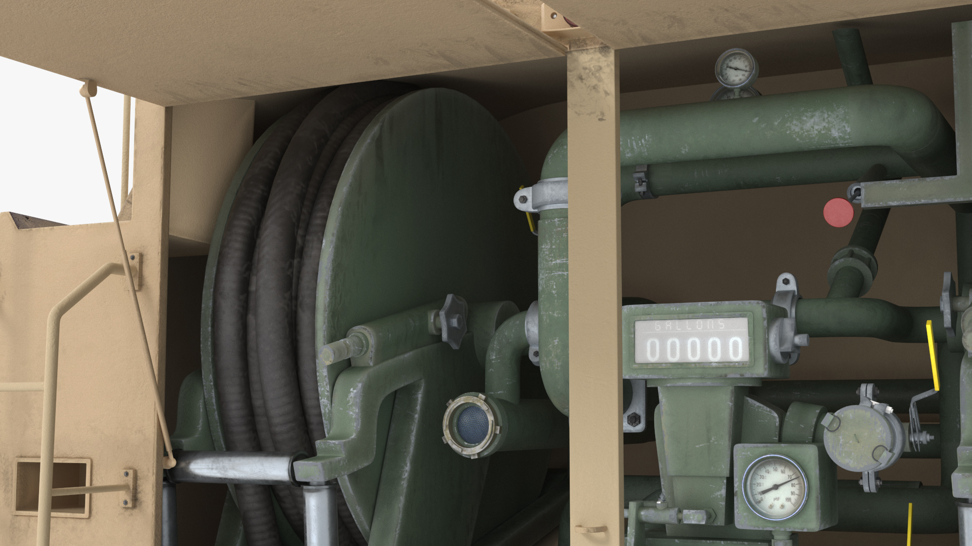 Military Fuel Tank Trailer Module with Pump Unit Desert Rigged - view 9
