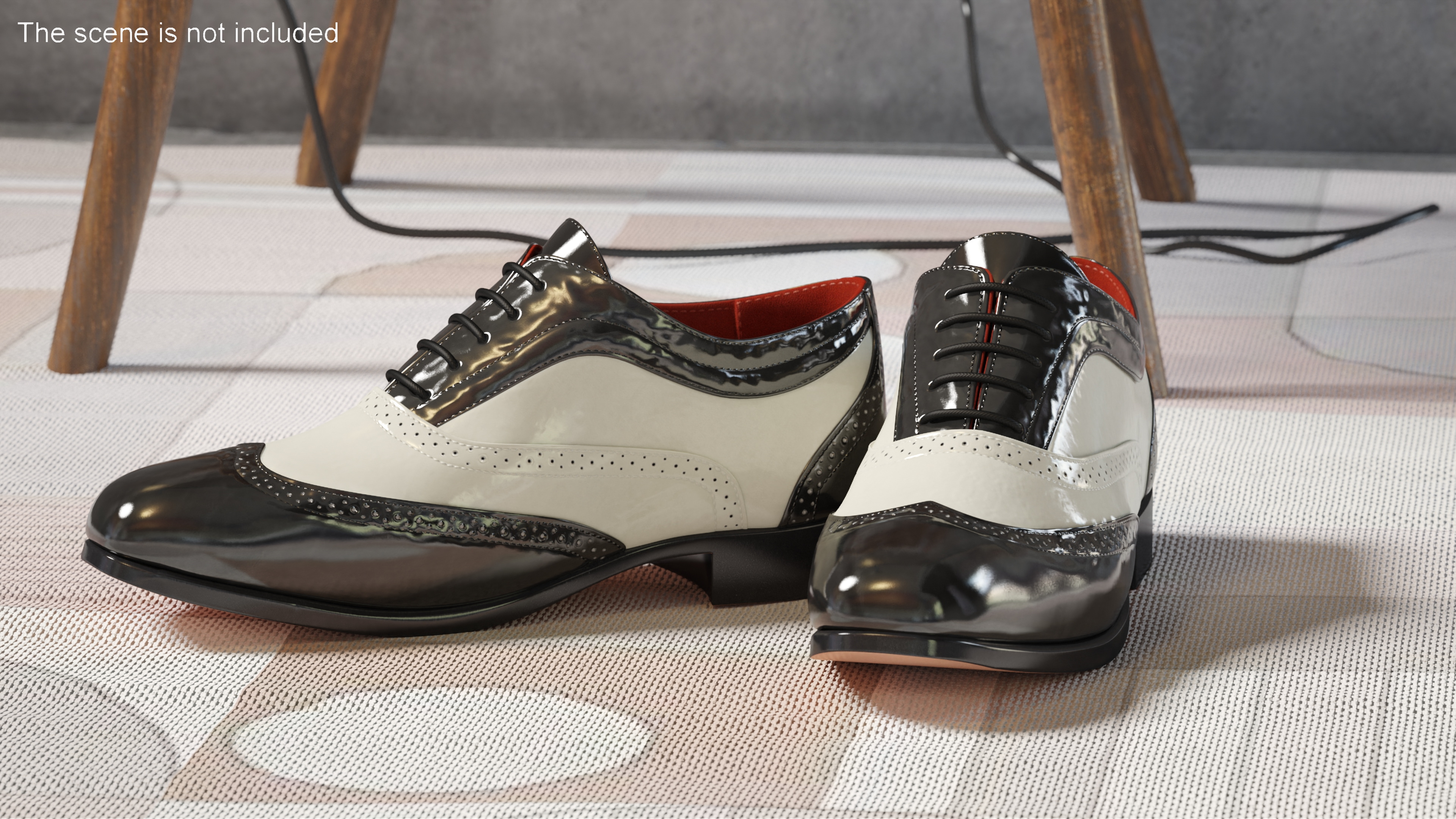 3D Classic Mens Wingtip Shoes