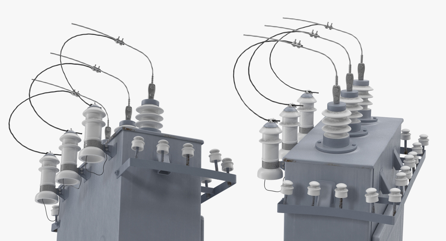 High Voltage Transformer 3D model