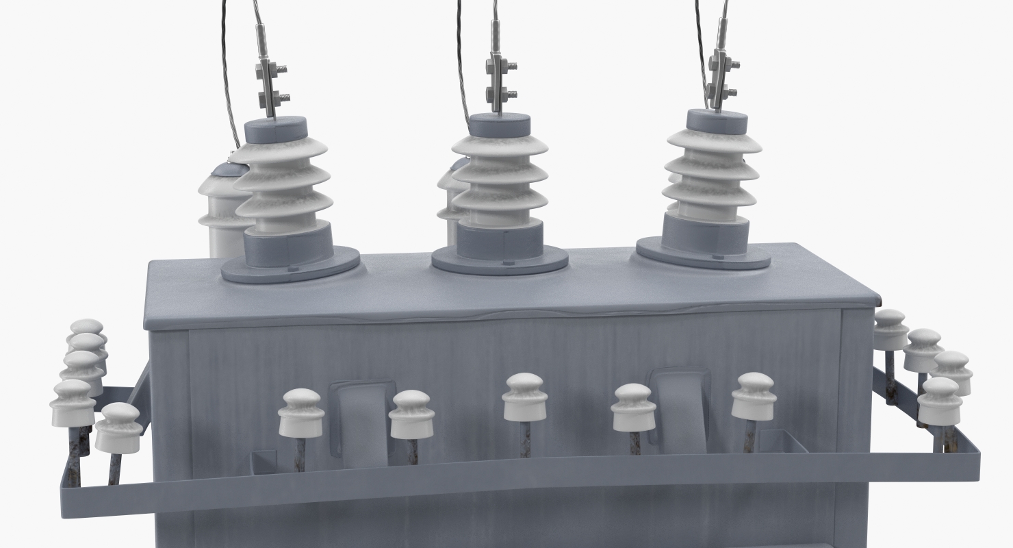 High Voltage Transformer 3D model