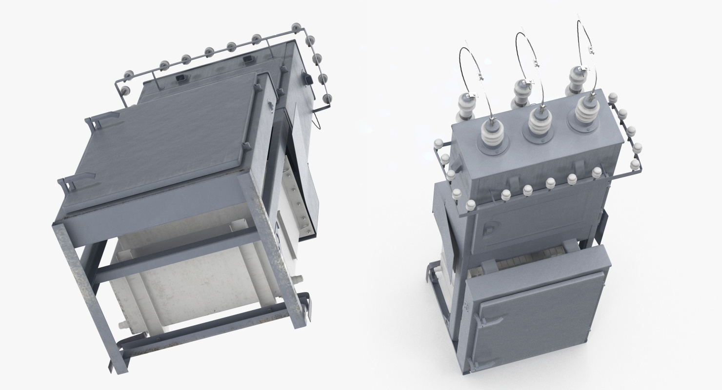 High Voltage Transformer 3D model