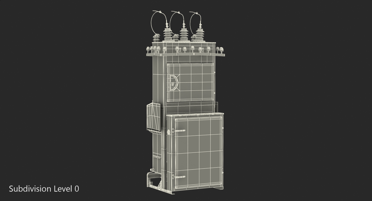 High Voltage Transformer 3D model