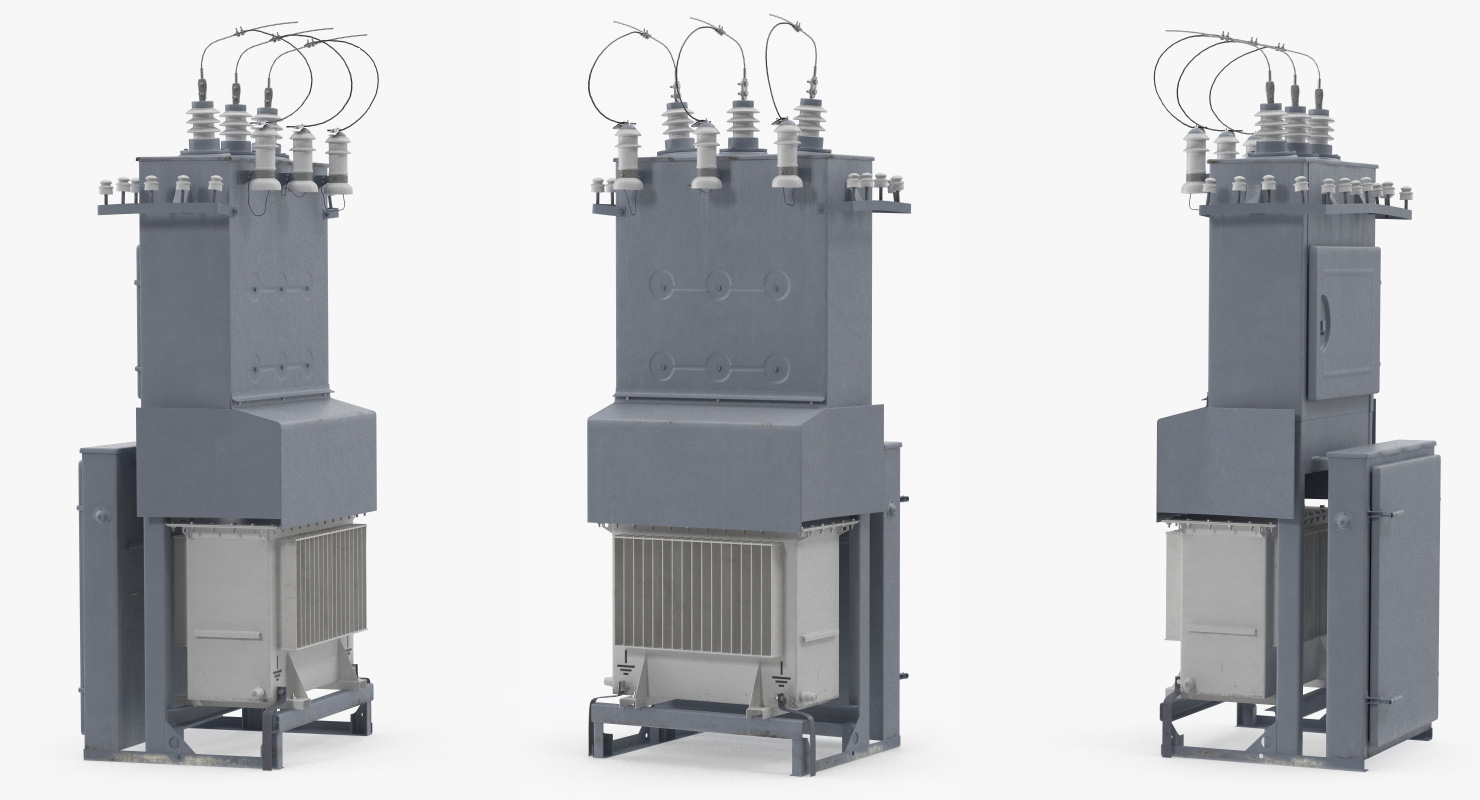 High Voltage Transformer 3D model