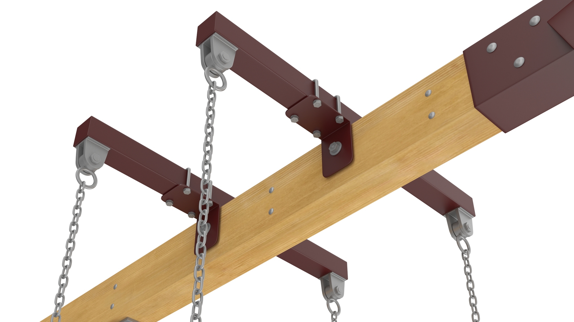 Little Twins on Swing Fur Rigged 3D