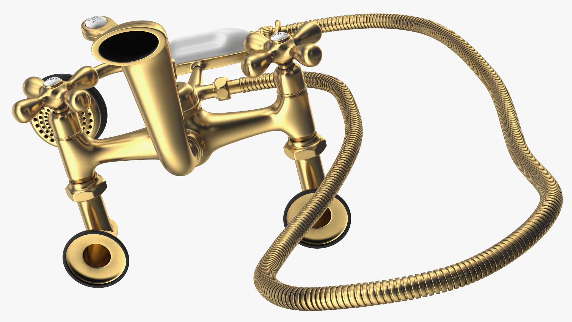 Classic Bronze Bath Shower Mixer 3D