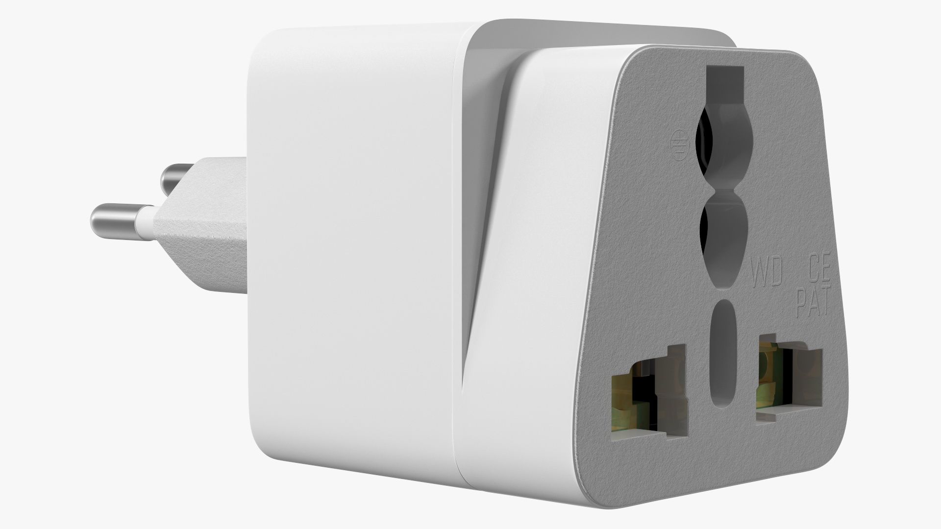 3D model Type N Universal Plug Adapter White