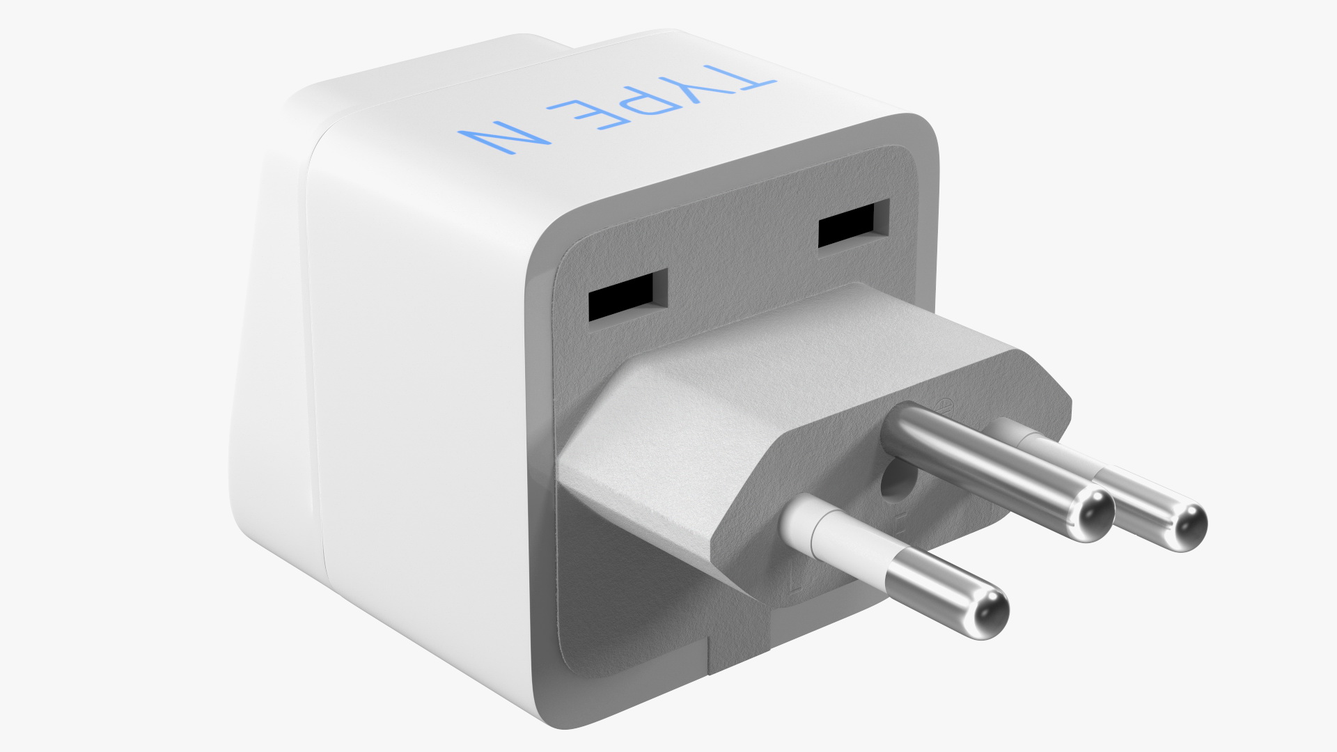 3D model Type N Universal Plug Adapter White