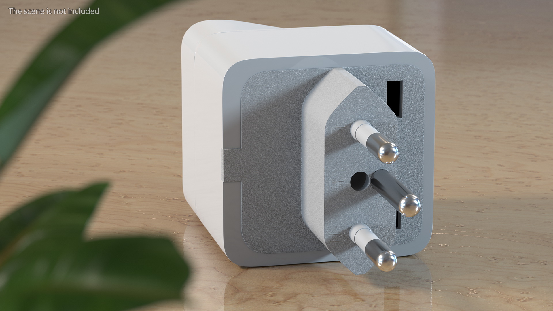 3D model Type N Universal Plug Adapter White