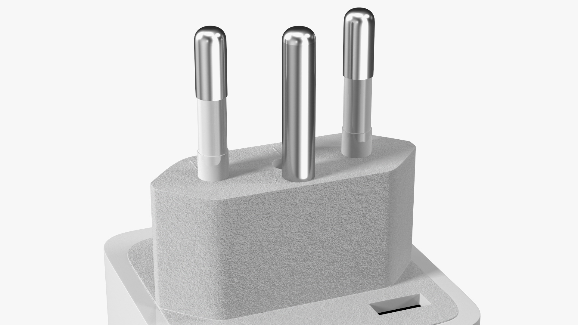 3D model Type N Universal Plug Adapter White