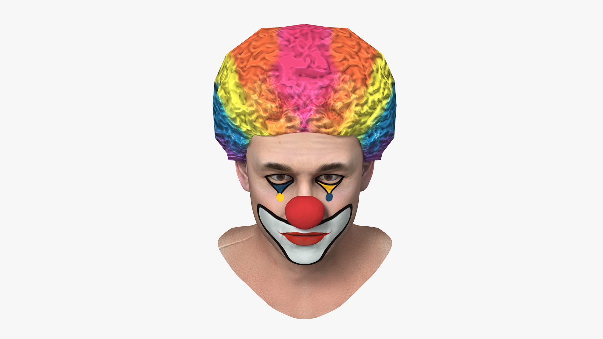 3D model Mens Clown Head