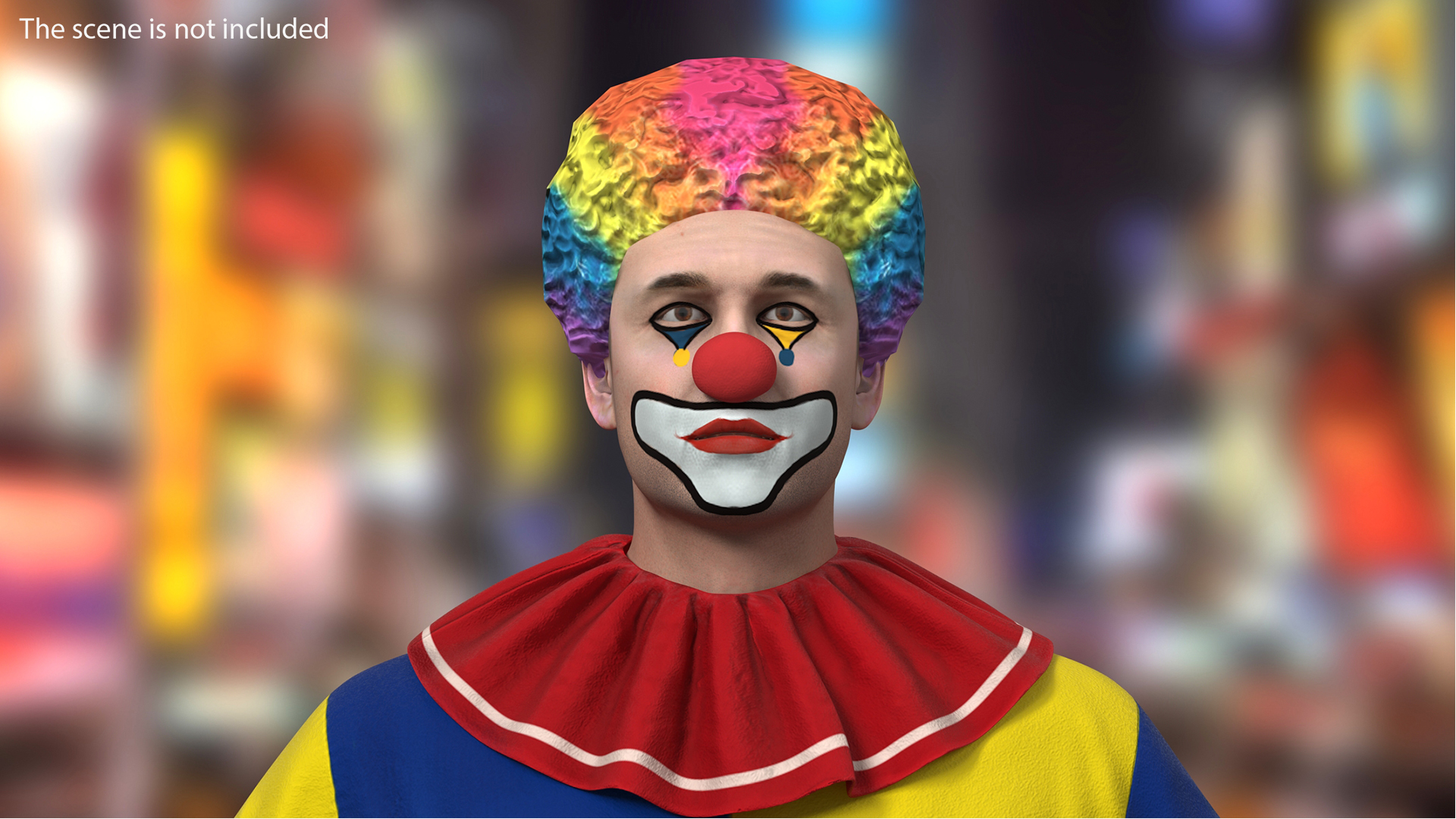 3D model Mens Clown Head