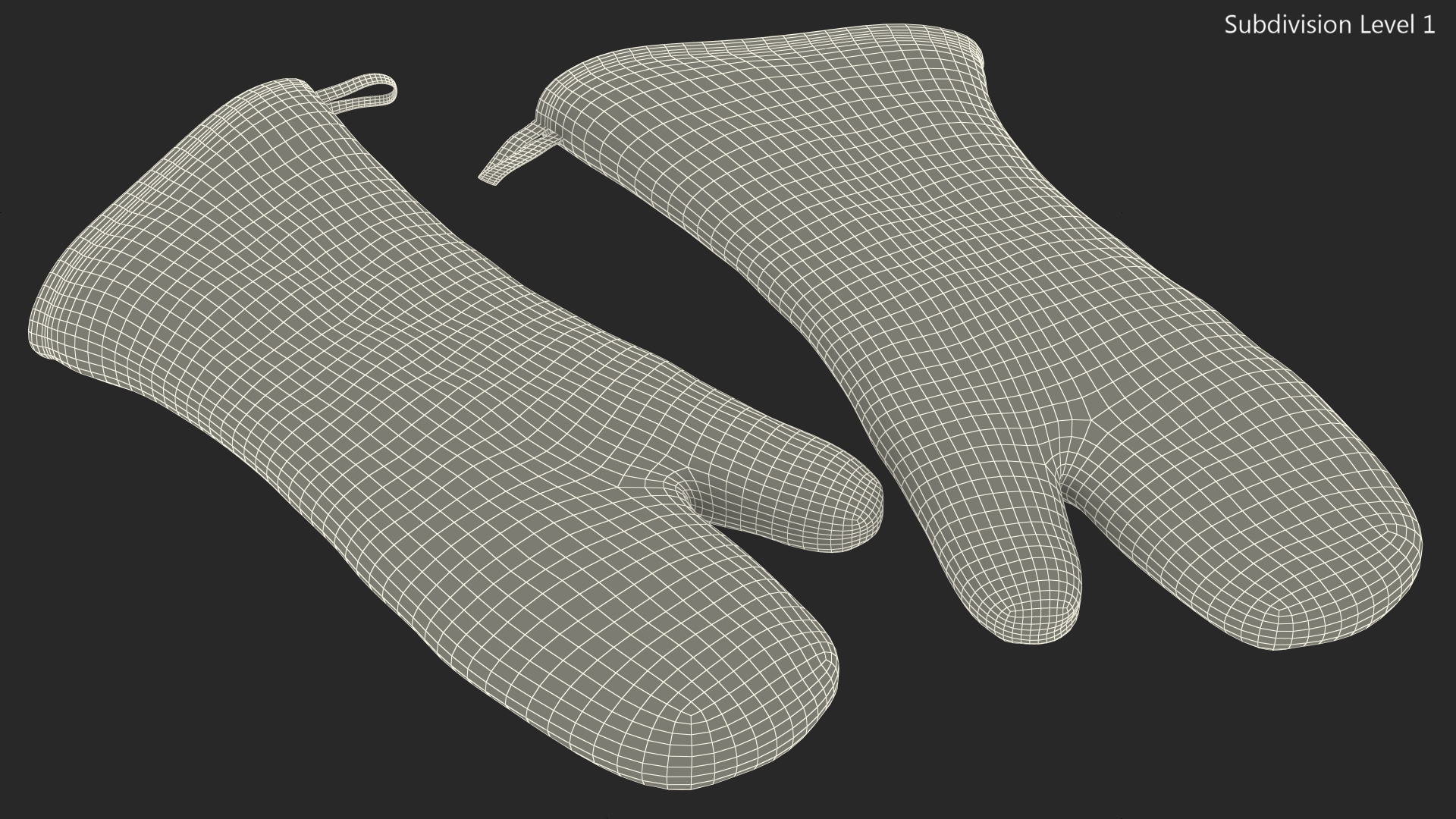 3D model Flame Oven Mitt