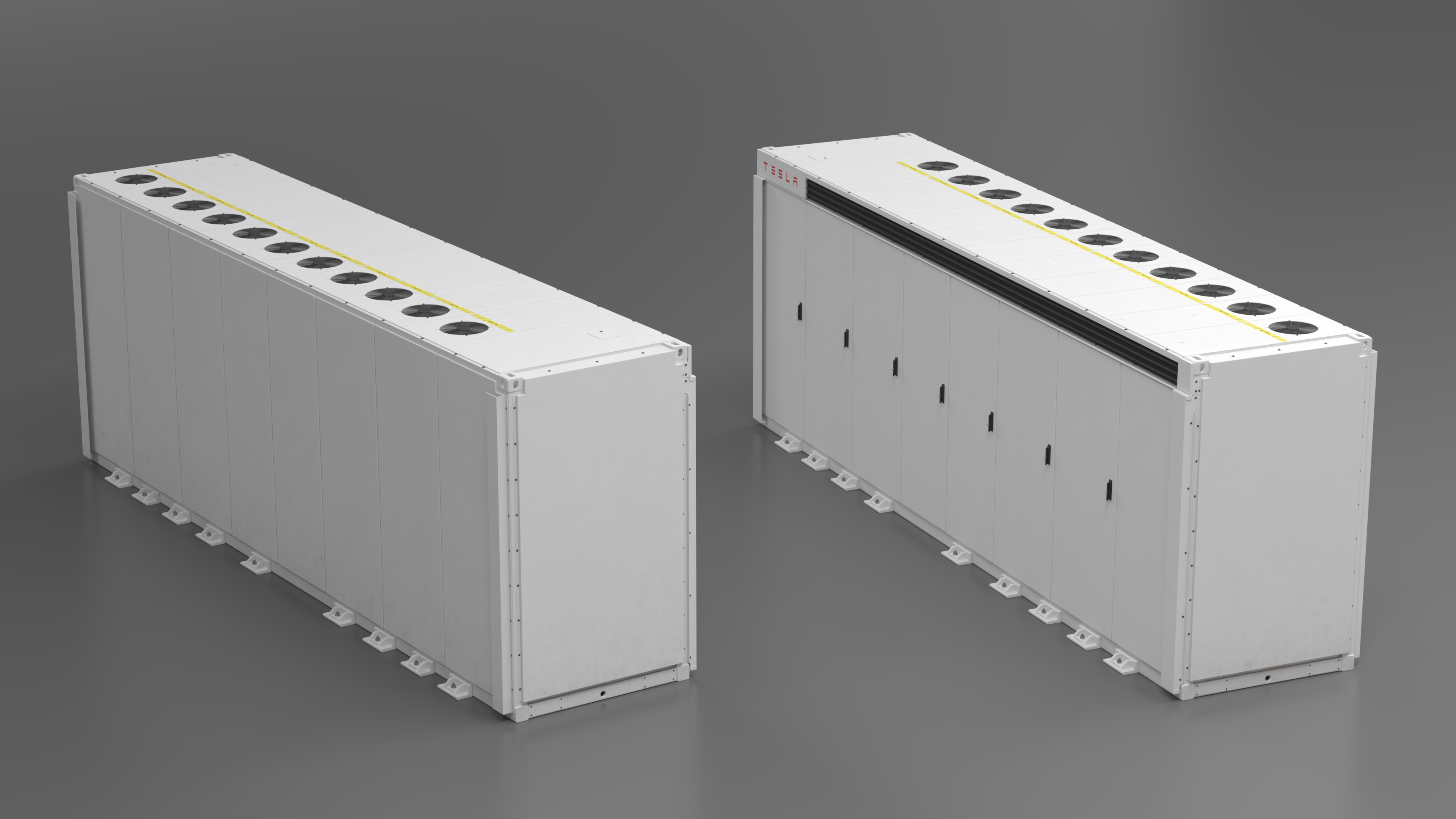Energy Storage Tesla Megapack 3D model