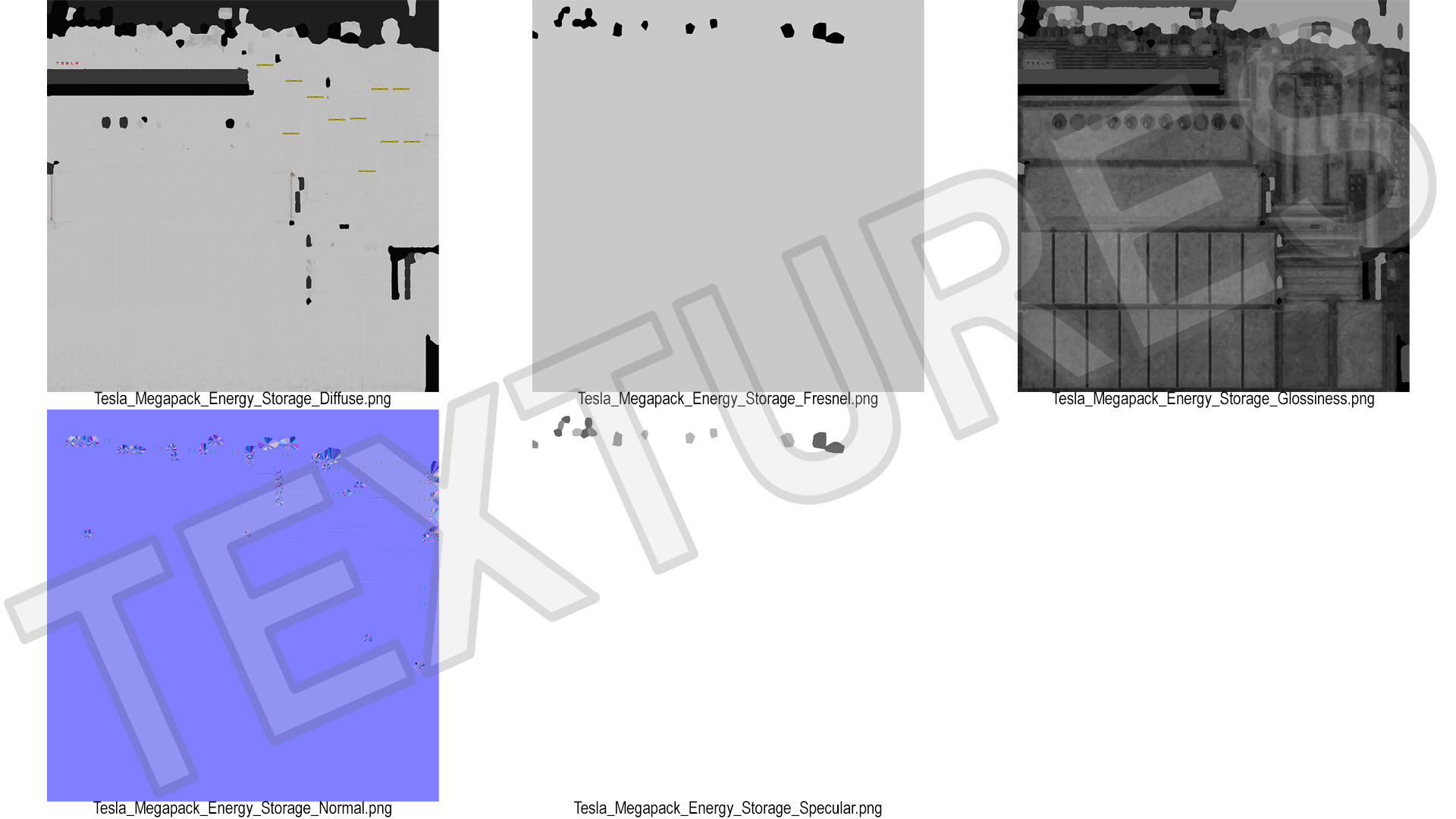 Energy Storage Tesla Megapack 3D model