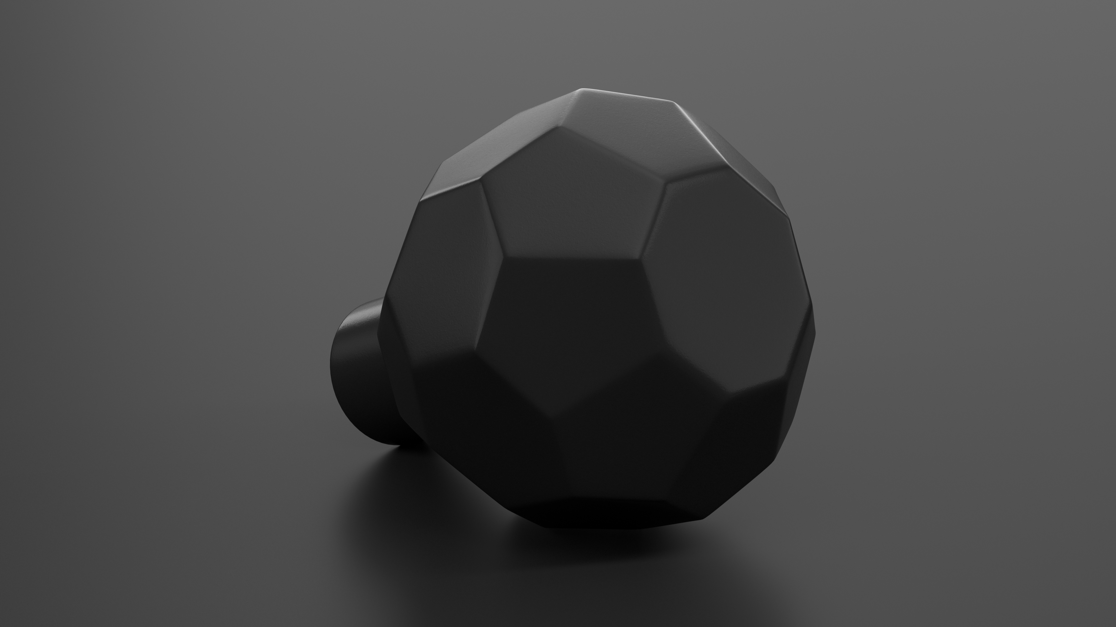 3D Kitchen Cabinet Handle Knob Spherical Black model