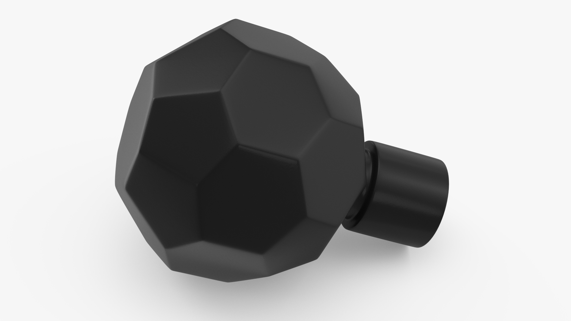 3D Kitchen Cabinet Handle Knob Spherical Black model